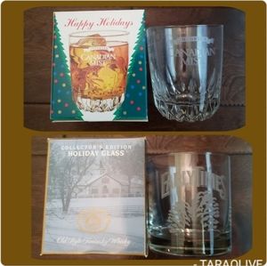 Set of 2 1997 collector's edition vintage whiskey glasses
